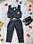 Conjunto Social Infantil Colete Preto Calça E Gravata - Imagem 2