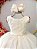 Vestido Infantil Longo Marfim Formatura Daminha Festas Luxo - Imagem 4