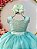 Vestido Infantil Longo Verde Menta Formatura Daminha Festas Luxo - Imagem 2