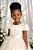 Vestido Infantil Formatura Festas Luxo Daminhas Marfim Off - Imagem 3