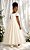 Vestido Infantil Formatura Festas Luxo Daminhas Marfim Off - Imagem 7