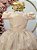 Vestido Infantil Formatura Festas Luxo Daminhas Dourado - Imagem 2