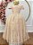 Vestido Infantil Formatura Festas Luxo Daminhas Dourado - Imagem 1
