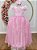 Vestido Infantil Formatura Festas Luxo Daminhas Rosa - Imagem 1