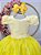 Vestido Infantil Formatura Festas Luxo Daminhas Amarelo - Imagem 3