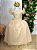 Vestido Infantil Menina Longo Dourado Formatura Daminha Casamento - Imagem 1