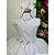 Vestido Infantil Longo Branco Festa Daminha Casamento - Imagem 3