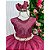 Vestido Infantil Longo Marsala Festa Daminha Casamento - Imagem 4