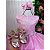 Vestido Infantil Longo Rosa Festa Daminha Casamento - Imagem 4