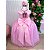 Vestido Infantil Longo Rosa Festa Daminha Casamento - Imagem 3