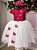 Vestido Infantil Jardim das Borboletas Midi Pink E Off - Imagem 3