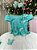 Vestido Infantil Jardim das Borboletas Midi Verde E Off - Imagem 5