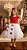 Vestido Infantil Jardim das Borboletas Midi Vermelho E Off - Imagem 2