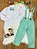 Conjunto Social Pajem Camisa Branca com Calça e Susp. Verde - Imagem 8
