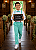 Conjunto Social Pajem Camisa Branca com Calça e Susp. Verde - Imagem 2