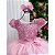 Vestido Infantil Rosa Casamento Formatura Festas Longo - Imagem 3