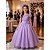 Vestido Infantil Lilas Longo Princesa Com Saia Tule Festa - Imagem 7