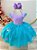 Vestido Infantil Apliques Fundo do Mar e Busto Plissado - Imagem 3