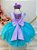 Vestido Infantil Apliques Fundo do Mar e Busto Plissado - Imagem 5