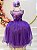 Vestido Infantil Roxo Festa Formatura Brilho Luxo - Imagem 2