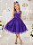 Vestido Infantil Roxo Festa Formatura Brilho Luxo - Imagem 1