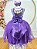 Vestido Infantil Roxo Festa Formatura Brilho Luxo - Imagem 7