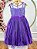 Vestido Infantil Roxo Festa Formatura Brilho Luxo - Imagem 8