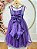 Vestido Infantil Roxo Festa Formatura Brilho Luxo - Imagem 9