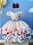 Vestido Infantil Marfim Flores Primavera Cinto de Pérolas - Imagem 1