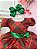 Vestido Infantil Vermelho Xadrez Natal Festas Luxo - Imagem 3