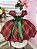 Vestido Infantil Vermelho Xadrez Natal Festas Luxo - Imagem 4