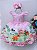Vestido Infantil Fazendinha Rosa Pérolas Festas Luxo - Imagem 2