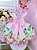 Vestido Infantil Fazendinha Rosa Pérolas Festas Luxo - Imagem 5