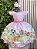 Vestido Infantil Fazendinha Rosa Pérolas Festas Luxo - Imagem 11