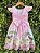 Vestido Infantil Fazendinha Rosa Pérolas Festas Luxo - Imagem 15