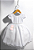 Vestido Infantil Branco Busto Strass e Saia com Glitter - Imagem 2