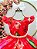 Vestido Infantil Vermelho Jardim das Borboletas Pérolas Natal - Imagem 8