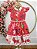 Vestido Infantil Vermelho Jardim das Borboletas Pérolas Natal - Imagem 10