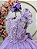 Vestido Infantil Lilas Bebe Bordado Jardim das Borboletas - Imagem 3