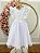 Vestido Infantil Branco Batizado Bordado Jardim das Borboletas - Imagem 5