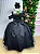 Vestido Infantil Longo Preto Formatura Tule Glitter Festa - Imagem 10