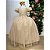 Vestido Infantil Formatura Dourado Longo Tule com Glitter 1 ao 18 - Imagem 4