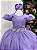 Vestido Infantil Formatura Lilás Longo Glitter Dama - Imagem 4