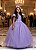 Vestido Infantil Formatura Lilás Longo Glitter Dama - Imagem 2