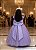 Vestido Infantil Formatura Lilás Longo Glitter Dama - Imagem 7