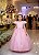 Vestido Infantil Formatura Rosa Bebê Longo Glitter Dama - Imagem 2