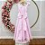 Vestido Infantil Longo Rosa Claro Luxo Daminhas Formaturas - Imagem 4