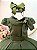 Vestido Infantil Verde Oliva Busto Nervura Formaturas Damas - Imagem 3