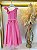 Vestido Infantil Longo Rosa Chiclete Luxo Daminhas Formaturas - Imagem 4