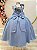 Vestido Infantil Longo Azul Luxo Daminhas Formaturas - Imagem 6